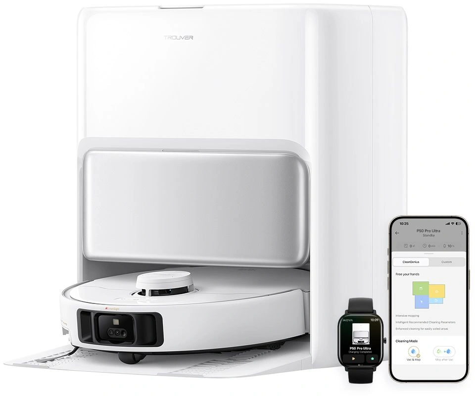 Робот-пылесос TROUVER P50 Pro Ultra white от официального дилера в России