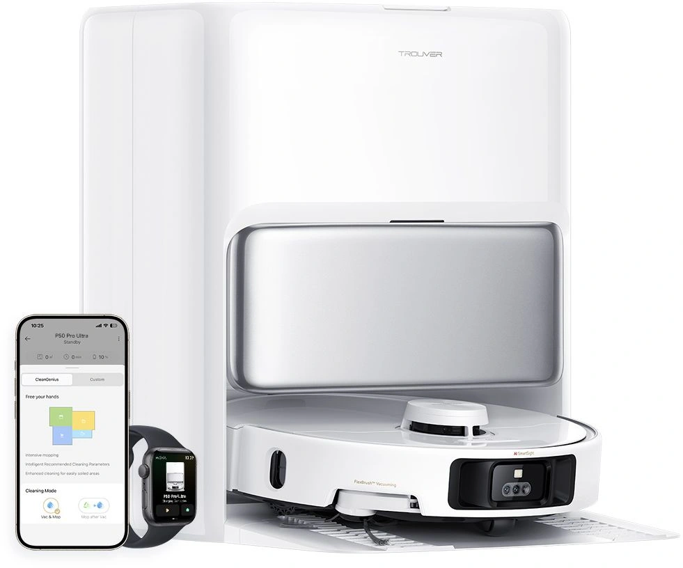 Робот-пылесос TROUVER P50 Pro Ultra white от официального дилера в России