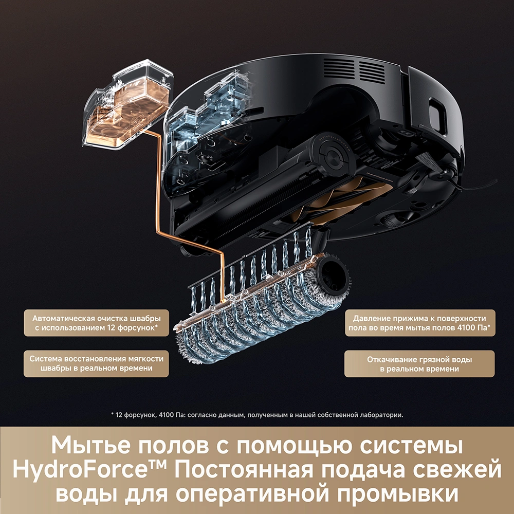 Робот-пылесос TROUVER Z60 Ultra Roller black от официального дилера в России